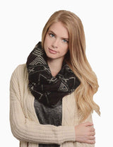 Niobe Clothing Tribal Design Infinity Loop Scarf - Scarves