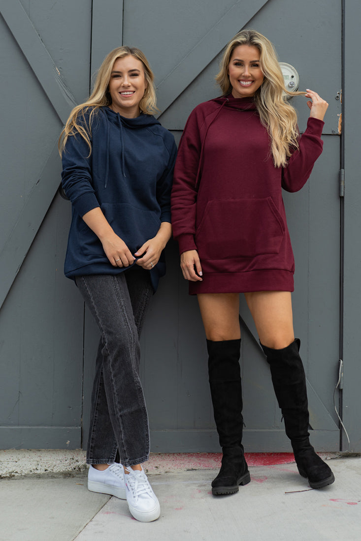 Zenana Pullover Sweater with Side Tie - Sweatshirts sb_outerwear