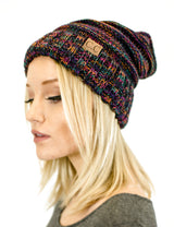 Unisex Solid Color Knit Oversized Slouchy Beanie