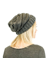 Unisex Solid Color Knit Oversized Slouchy Beanie