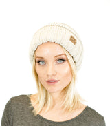 Unisex Solid Color Knit Oversized Slouchy Beanie Hats- Niobe Clothing