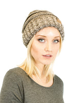 Unisex Solid Color Knit Oversized Slouchy Beanie