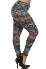 Niobe Clothing Jumanji Design Plus Size Leggings - leggings