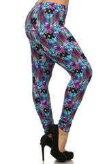 Niobe Clothing Starry Night Design Plus Size Leggings - leggings