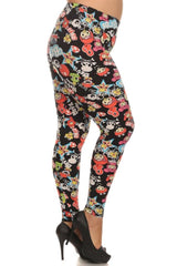 Niobe Clothing Lovable Animation Design Plus Size Leggings - leggings