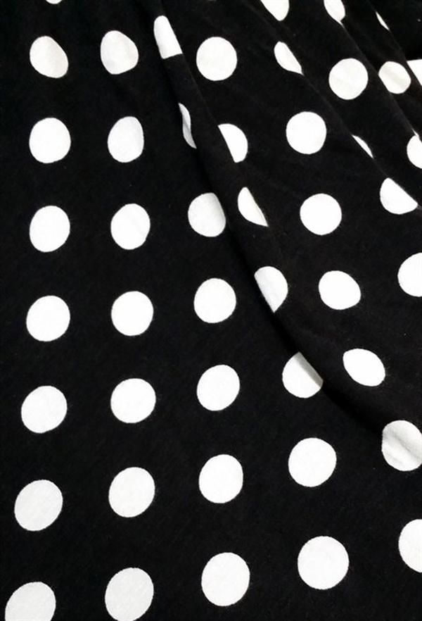 Niobe Clothing Polka Dot Long Sleeve Two Tone Contrast Hoodie Tunic - Hoodies f_outerwear