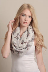 Niobe Clothing Tribal Aztec Design Infinity Loop Scarf - Scarves