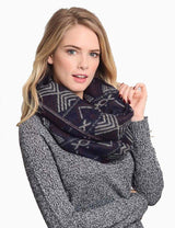 Niobe Clothing Tribal Design Infinity Loop Scarf - Scarves