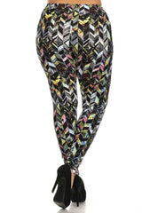 Niobe Clothing Euphoric Prism Design Plus Size Leggings - leggings