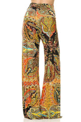 Niobe Clothing High Waist Foldover Boho Palazzo Pants (Daybreak) - pants