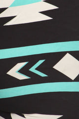 Mint Aztec Design Leggings leggings- Niobe Clothing