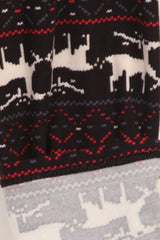 Niobe Clothing Black Red Reindeer Design Plus Size Leggings - leggings