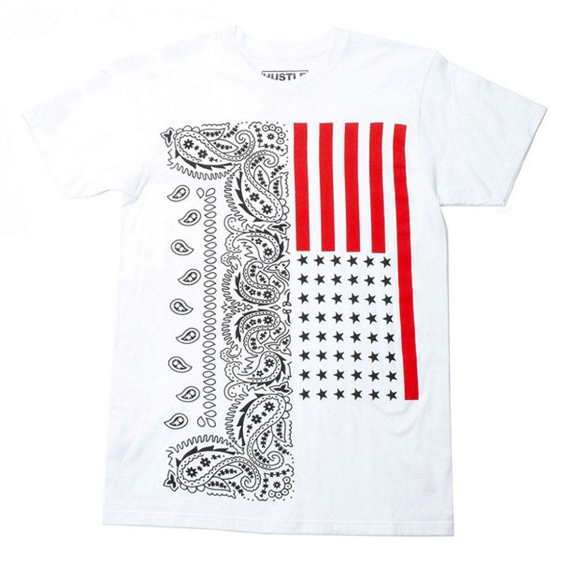 Niobe Clothing Bandana Stars and Stripes Graphic Slim Fit Shirt - Shirts