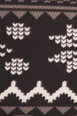 Niobe Clothing Grey Snowflakes Design Leggings - leggings