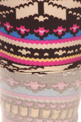 Niobe Clothing Multicolor Snowflakes Design Plus Size Leggings - leggings