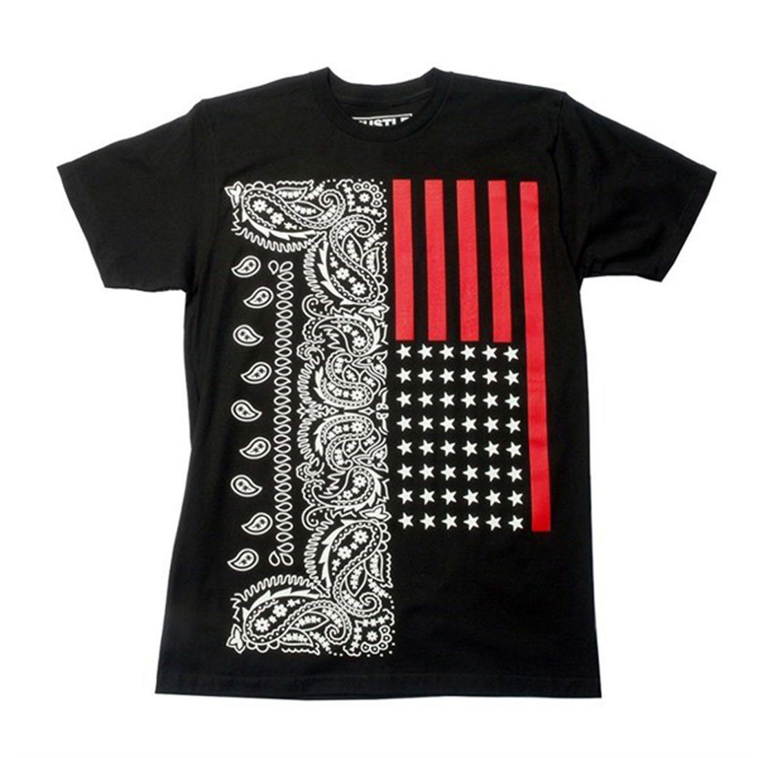 Niobe Clothing Bandana Stars and Stripes Graphic Slim Fit Shirt - Shirts