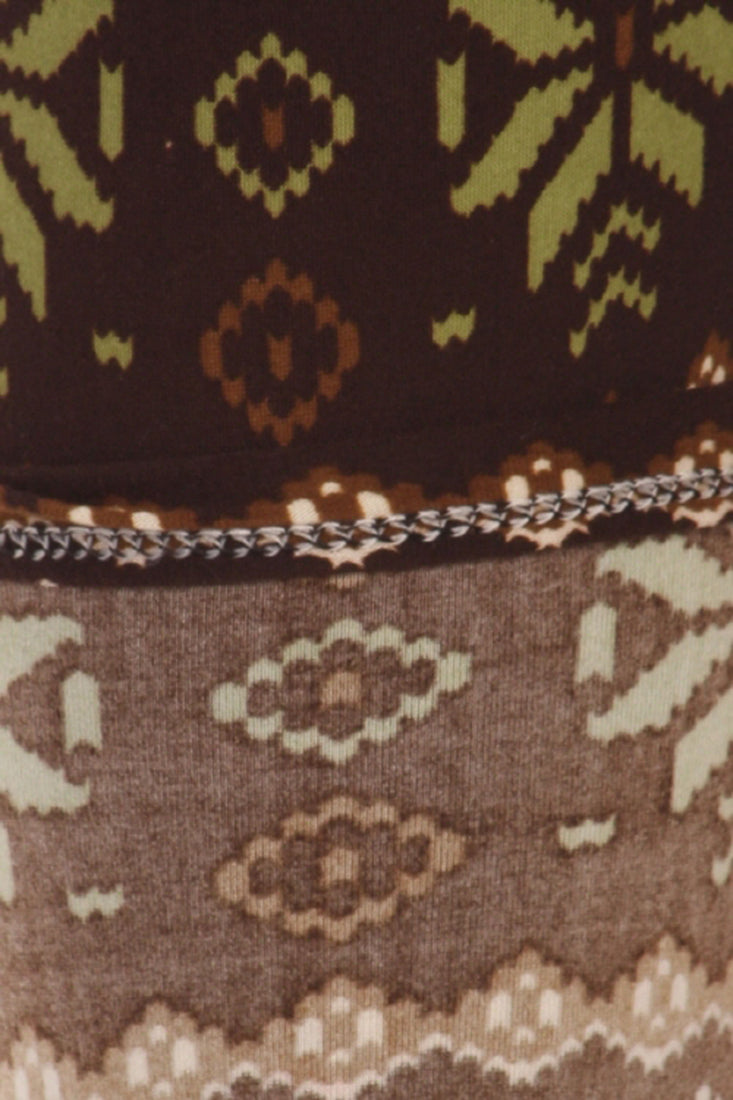 Niobe Clothing Chestnut Christmas Design Leggings - Leggings p_leggings
