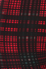 Black Red Multi Plaid Design Leggings leggings- Niobe Clothing