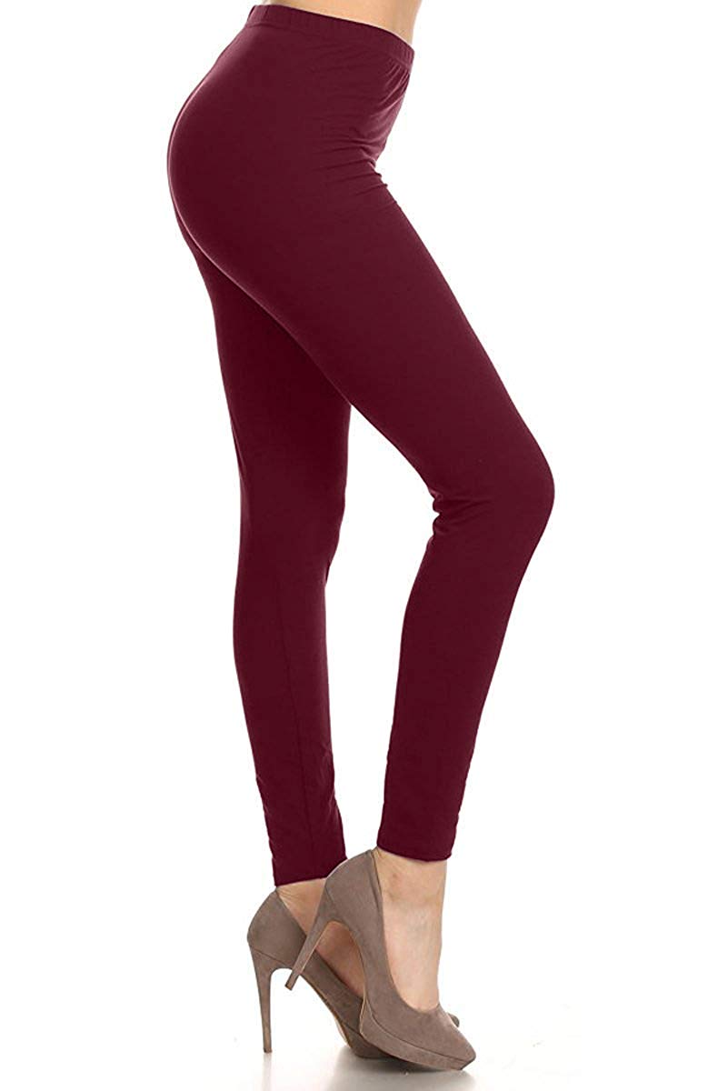 Leggings Depot Solid High Waist Soft Lined Leggings - Leggings sb_bottoms