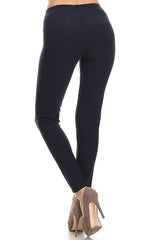 Solid High Waist Soft Lined Leggings leggings- Niobe Clothing