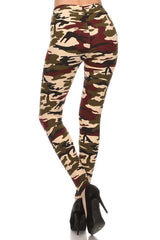 Niobe Clothing Dark Army Camo Design Leggings - leggings
