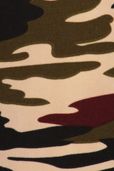 Niobe Clothing Dark Army Camo Design Leggings - leggings