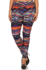 Niobe Clothing Warm Desert Sand Design Plus Size Leggings - leggings
