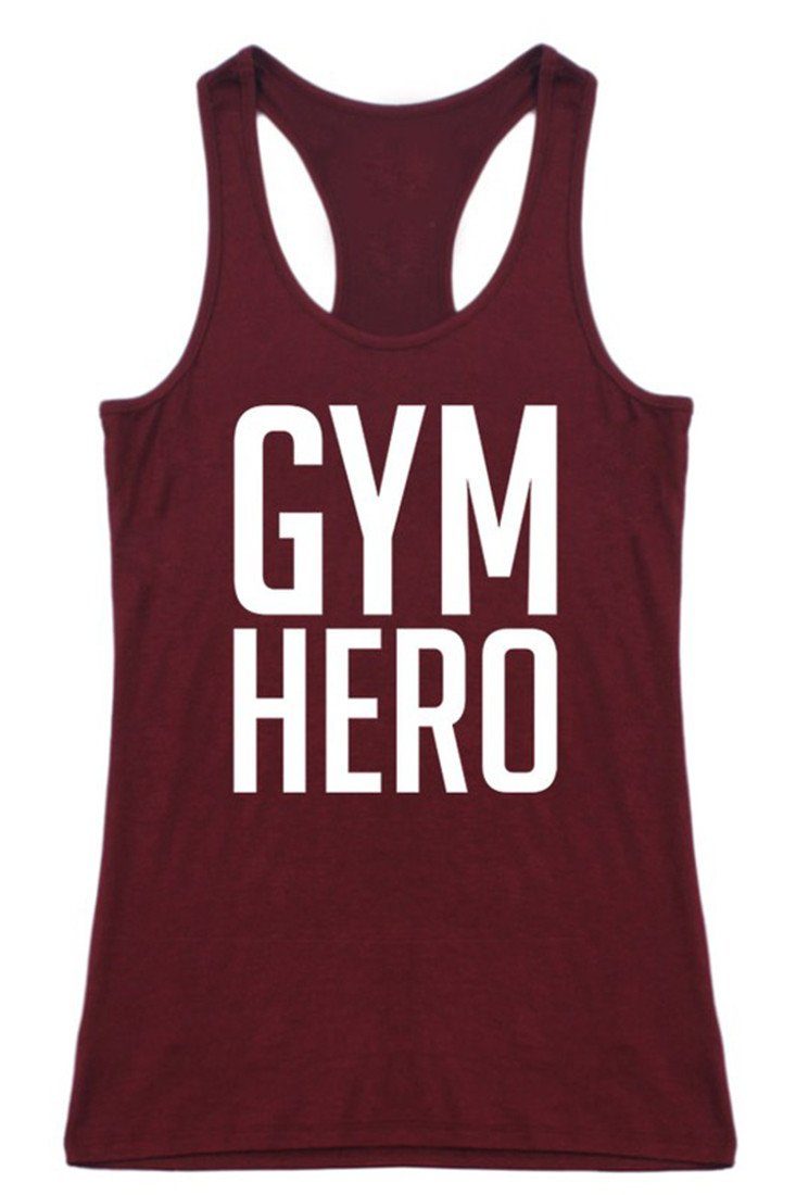 Niobe Clothing Gym Hero Racerback Tank Top - Tank Tops g_tanktops