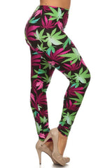 Niobe Clothing Hot Rainforest Design Plus Size Leggings - leggings