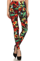 Niobe Clothing Tropical Rainforest Design Leggings - leggings