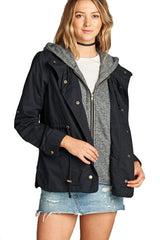 Niobe Clothing Terry Hood Layered Utility Jacket - sb_outerwear