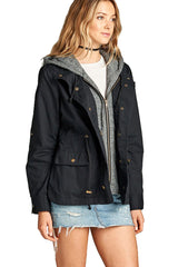 Niobe Clothing Terry Hood Layered Utility Jacket - sb_outerwear
