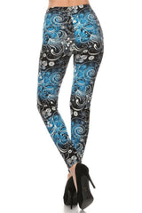 Sea Lily Design Leggings leggings- Niobe Clothing