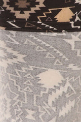 Niobe Clothing Black Symmetry Design Plus Size Leggings - leggings