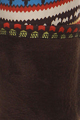 Niobe Clothing Multicolor Snowflake Graphic Print Lined Leggings - leggings