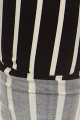 Pinstripe Design Leggings Plus Size leggings- Niobe Clothing