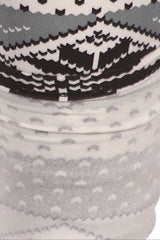 Snow Snowflake Design Plus Size Leggings leggings- Niobe Clothing