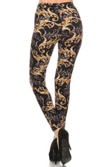 Baroque Me Again Design Print Leggings