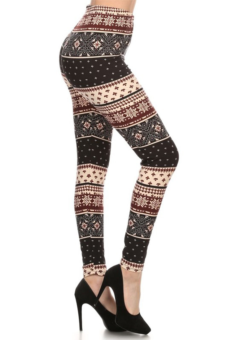 Niobe Clothing Winter Isle Design Leggings - Leggings p_leggings