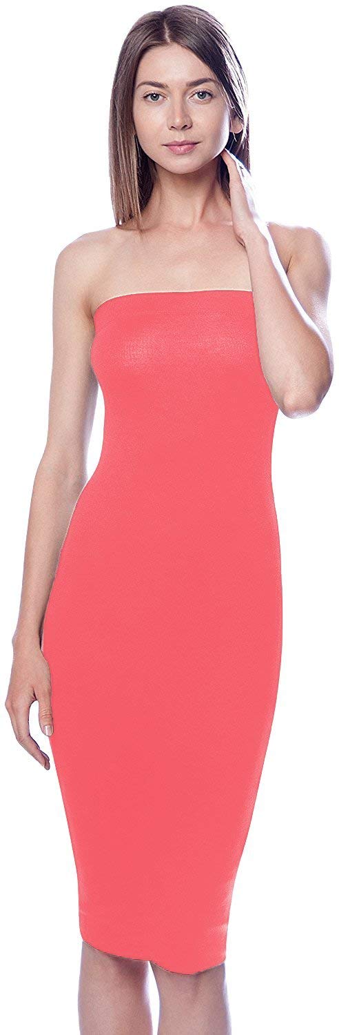 DNA Solid Color Strapless Bodycon Mini Tube Dress - sb_dresses