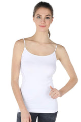 Nikibiki Nylon Long Spaghetti Strap Tank Top Camisole - Tops