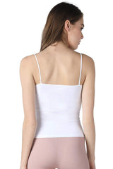 Nikibiki Nylon Short Spaghetti Strap Tank Top Camisole - Tops