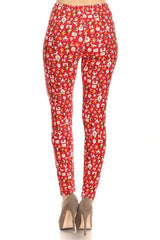 Niobe Clothing Christmas Cheer Graphic Print Lined Leggings - leggings