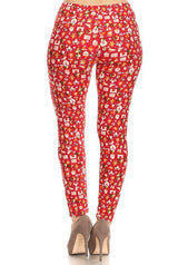 Niobe Clothing Christmas Cheer Graphic Print Lined Plus Size Leggings - leggings