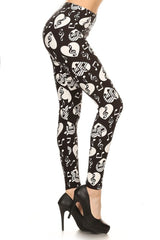 Music Lover Graphic Print Leggings leggings- Niobe Clothing