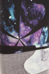Niobe Clothing Floral Galaxy Design Leggings - leggings