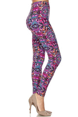Niobe Clothing Pink Geo Prism Design Leggings - leggings
