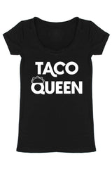 Taco Queen Scoop Neck Shirt Tops- Niobe Clothing