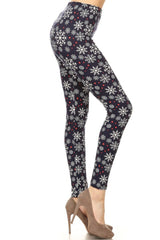 Niobe Clothing Fallen Snowflake Design Leggings - leggings