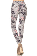 Niobe Clothing Soft Whispers Graphic Print Lined Leggings - leggings